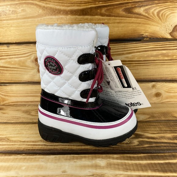 totes Other - NEW totes Toddler Girls Sophie Winter Duck Boots White Black